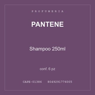 Pantene Shampoo 250ml — conf. 3 pz