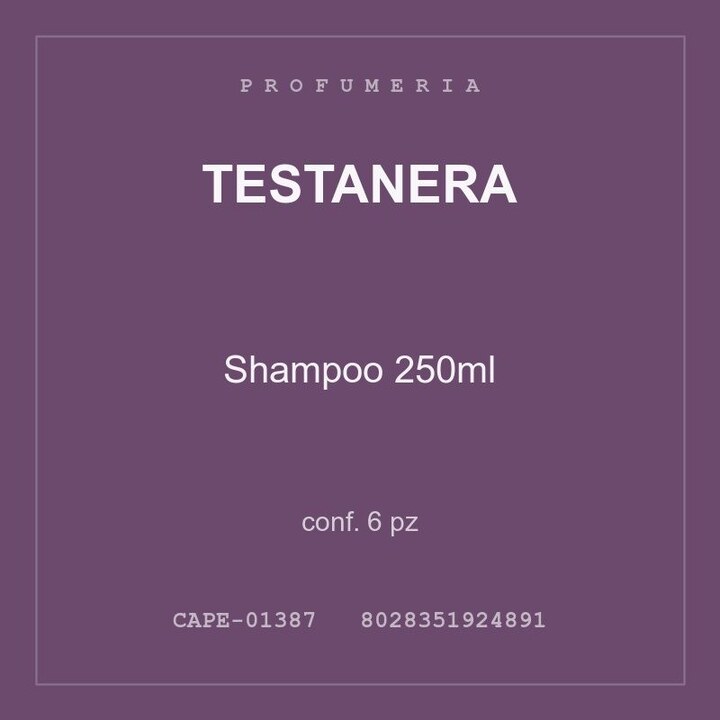 Testanera Shampoo 250ml — conf. 3 pz