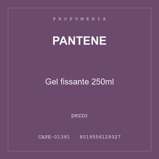 Pantene Gel fissante 250ml — pezzo