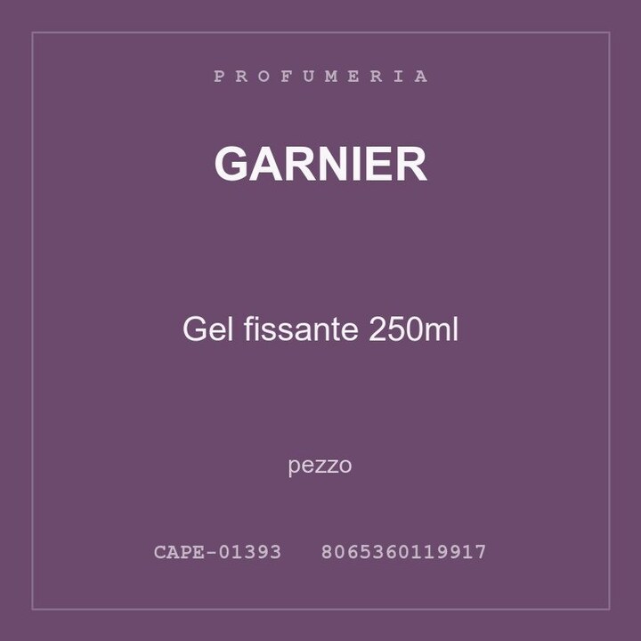 Garnier Gel fissante 250ml — pezzo
