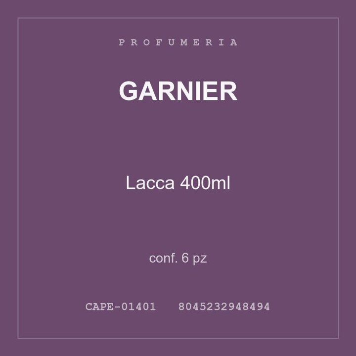 Garnier Lacca 400ml — conf. 3 pz