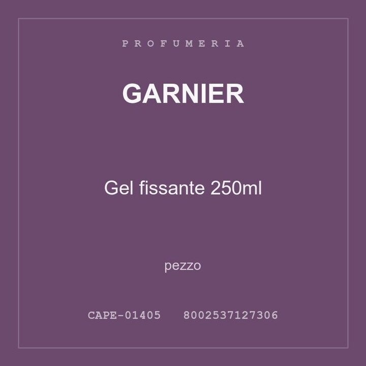 Garnier Gel fissante 250ml — conf. 2 pz