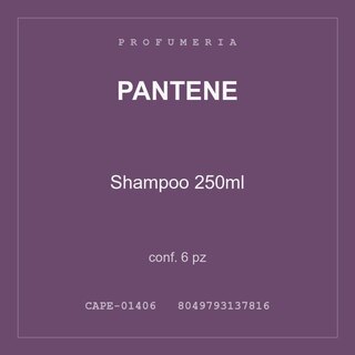 Pantene Shampoo 250ml — conf. 12 pz