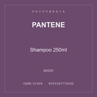 Pantene Shampoo 250ml — conf. 2 pz