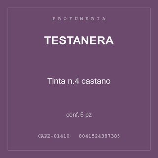 Testanera Tinta n.4 castano — conf. 3 pz