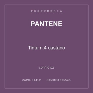 Pantene Tinta n.4 castano — conf. 3 pz
