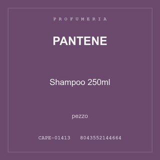 Pantene Shampoo 250ml — conf. 4 pz