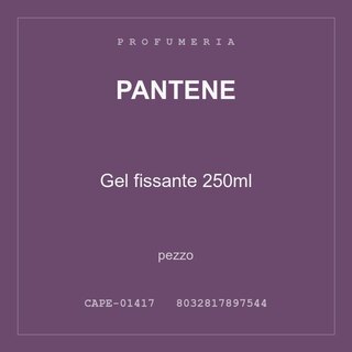 Pantene Gel fissante 250ml — conf. 2 pz