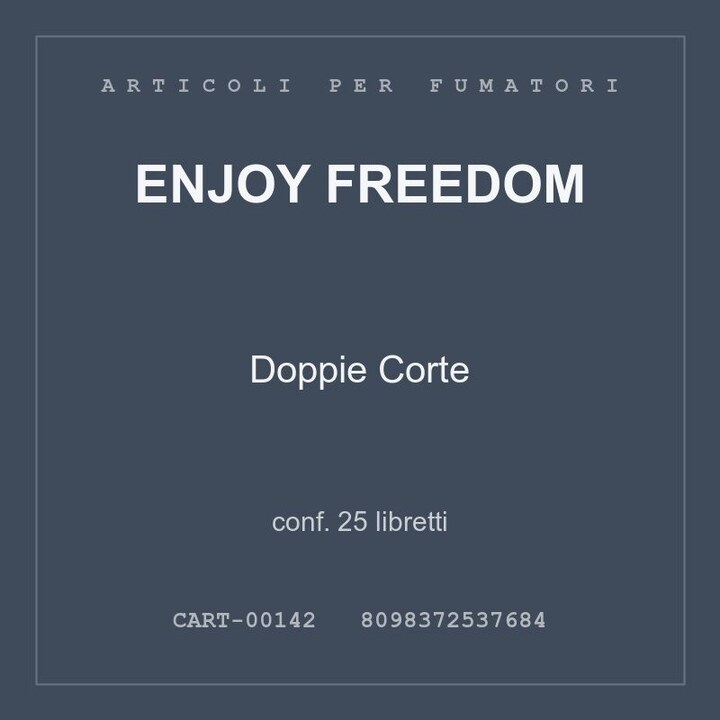 SMOKING CARTINE DOPPIE CORTE BROWN DOUBLE