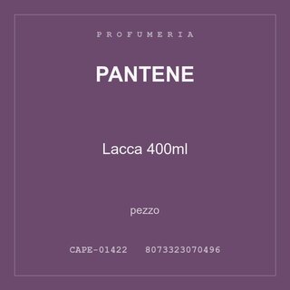 Pantene Lacca 400ml — conf. 4 pz