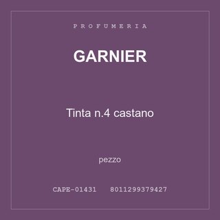 Garnier Tinta n.4 castano — conf. 8 pz