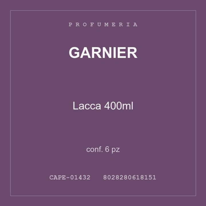 Garnier Lacca 400ml — conf. 12 pz