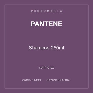 Pantene Shampoo 250ml — conf. 15 pz