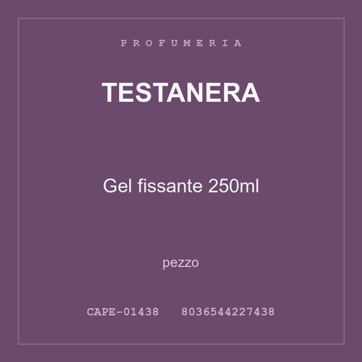 Testanera Gel fissante 250ml — pezzo