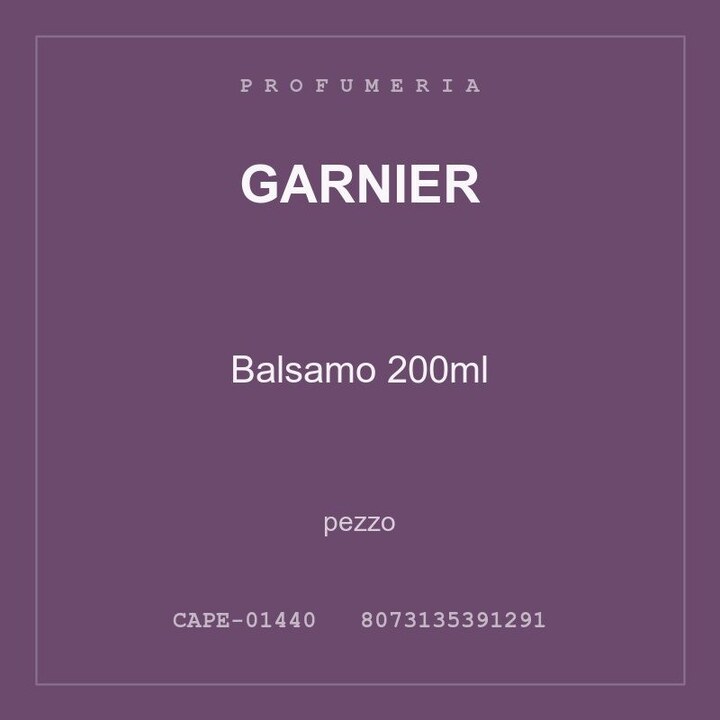 Garnier Balsamo 200ml — conf. 2 pz