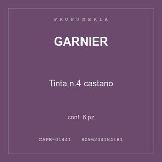 Garnier Tinta n.4 castano — conf. 3 pz