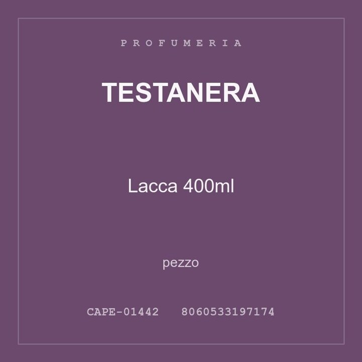 Testanera Lacca 400ml — pezzo