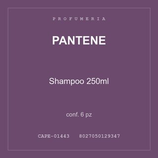 Pantene Shampoo 250ml — conf. 1 pz