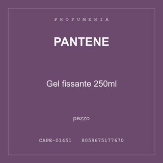 Pantene Gel fissante 250ml — conf. 4 pz