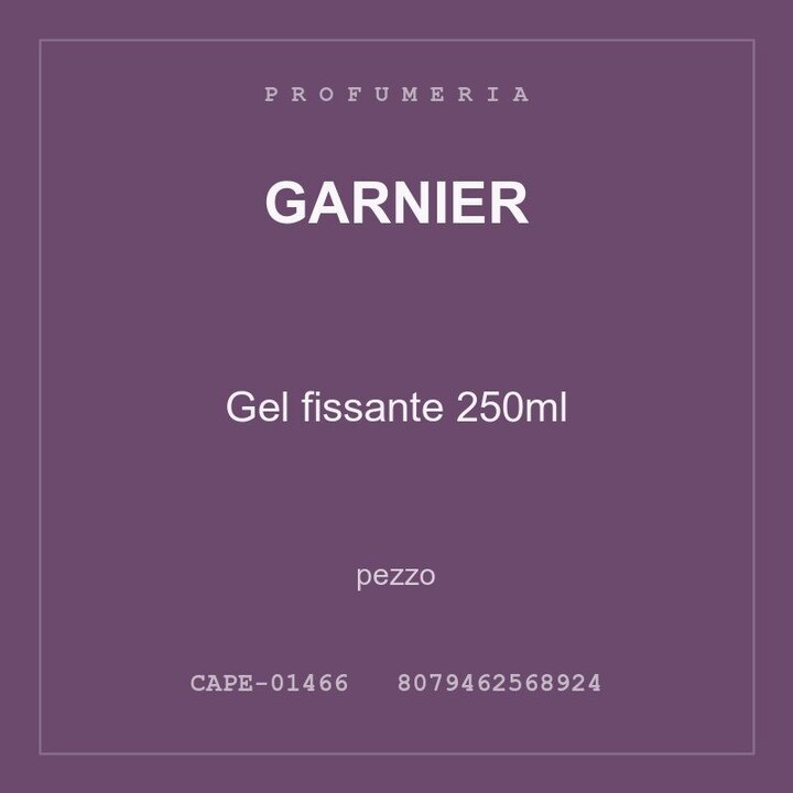 Garnier Gel fissante 250ml — conf. 4 pz