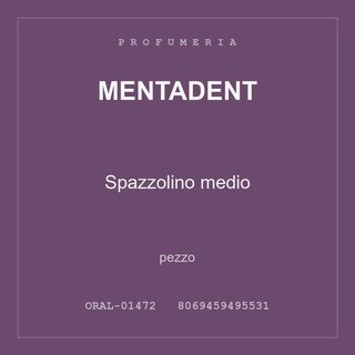 Mentadent Spazzolino medio — pezzo