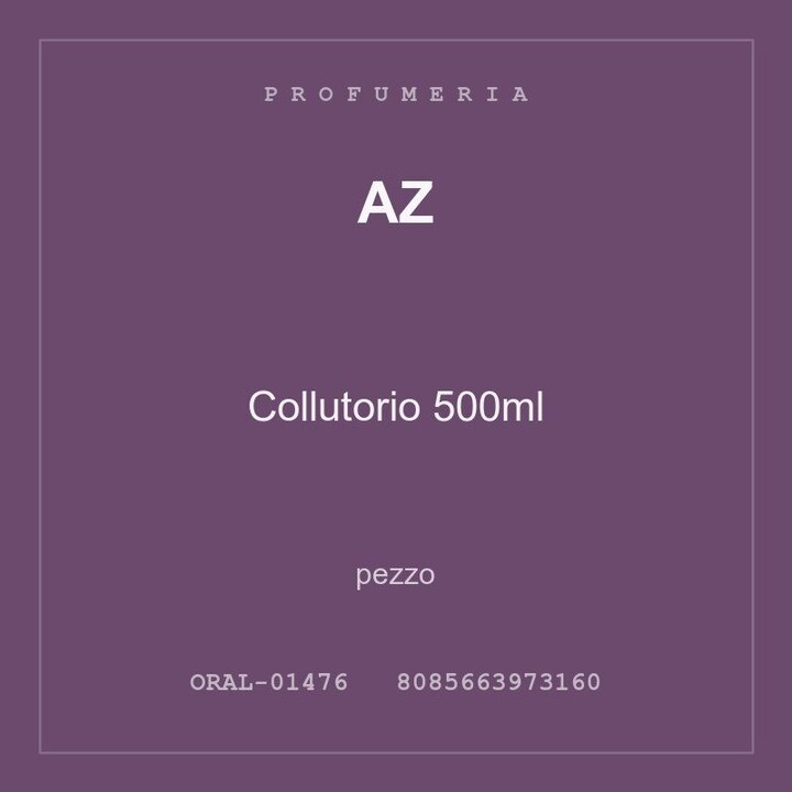 AZ Collutorio 500ml — pezzo