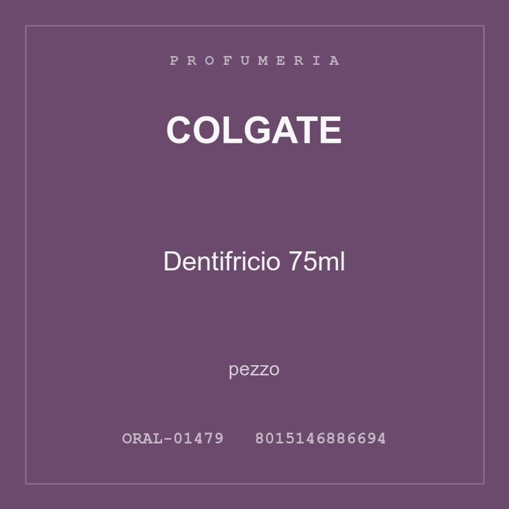 Colgate Dentifricio 75ml — pezzo