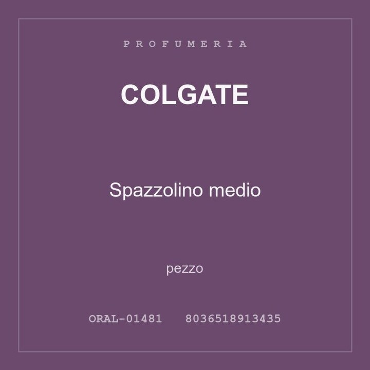 Colgate Spazzolino medio — pezzo