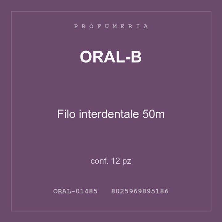 Oral-B Filo interdentale 50m — conf. 12 pz
