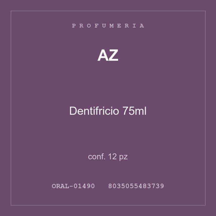 AZ Dentifricio 75ml — conf. 12 pz