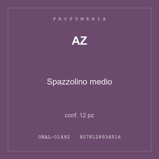 AZ Spazzolino medio — conf. 6 pz