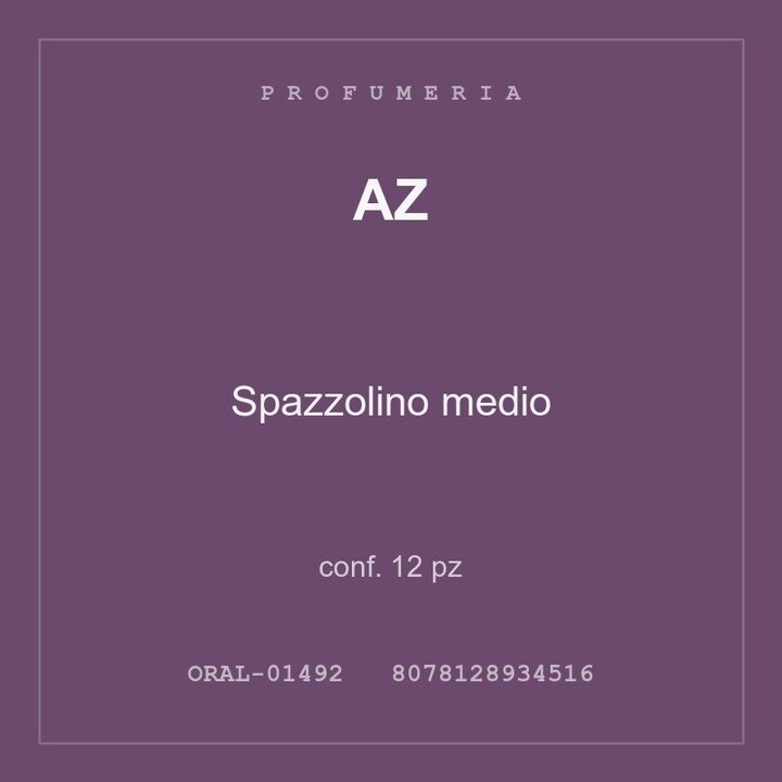 AZ Spazzolino medio — conf. 6 pz