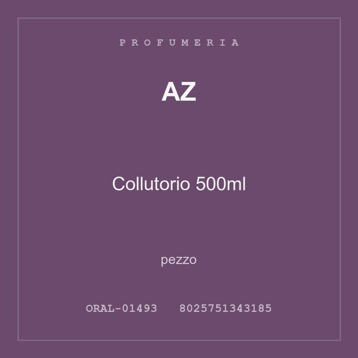 AZ Collutorio 500ml — conf. 2 pz