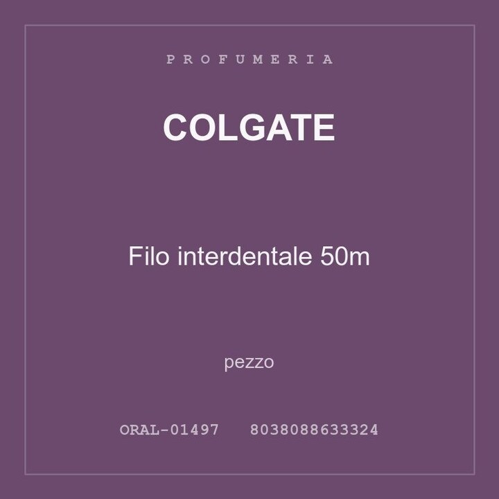 Colgate Filo interdentale 50m — pezzo