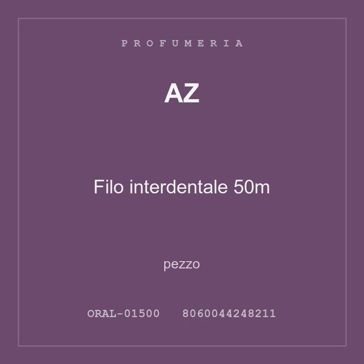 AZ Filo interdentale 50m — pezzo
