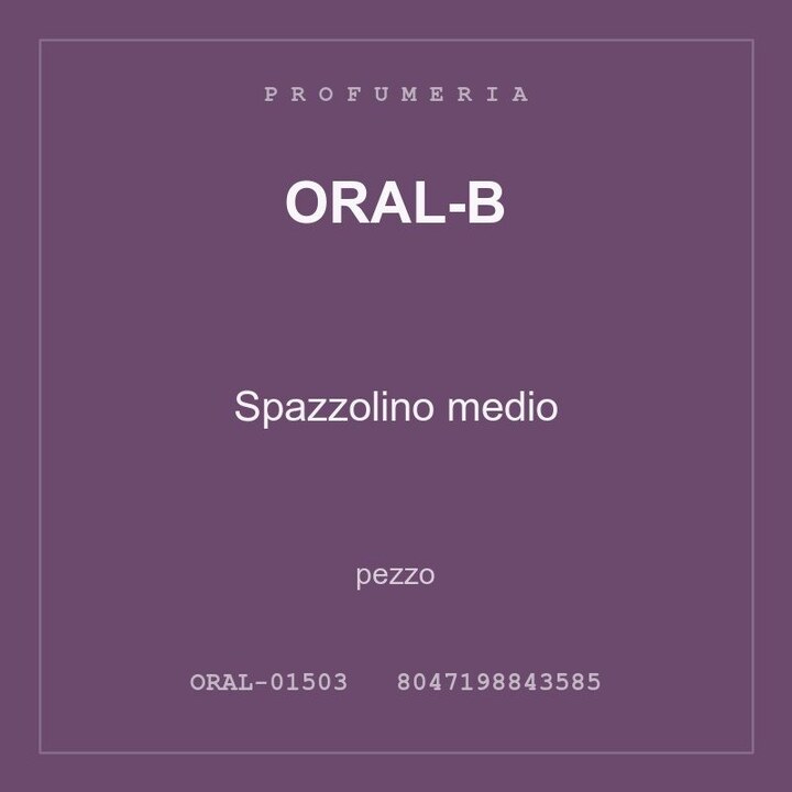 Oral-B Spazzolino medio — conf. 4 pz