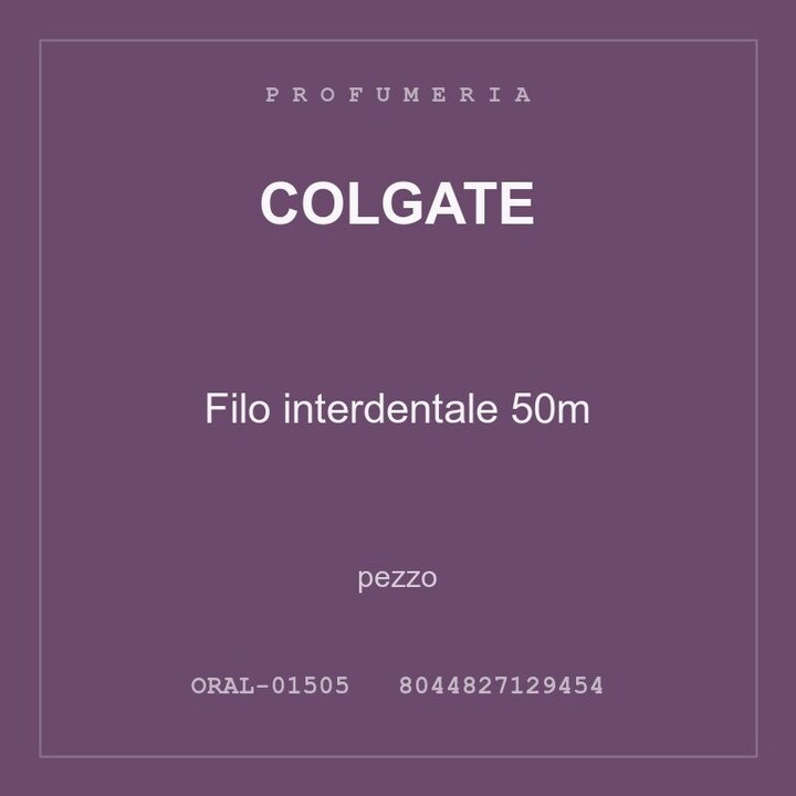 Colgate Filo interdentale 50m — conf. 2 pz