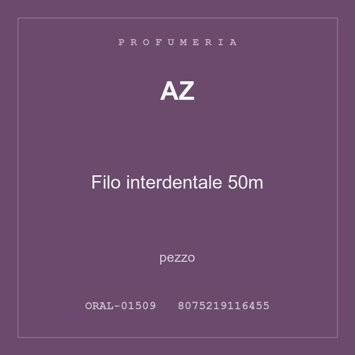 AZ Filo interdentale 50m — conf. 3 pz