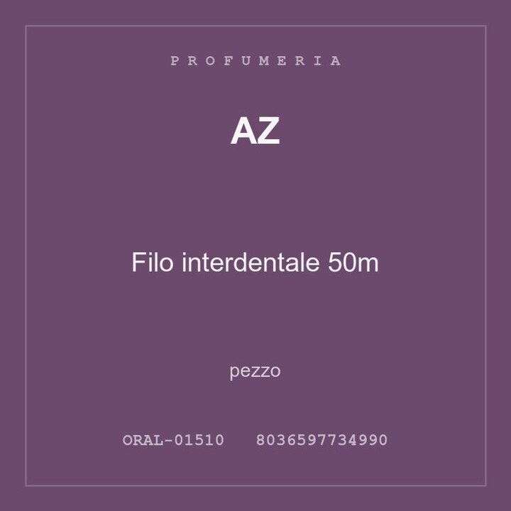 AZ Filo interdentale 50m — conf. 4 pz