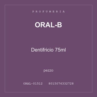 Oral-B Dentifricio 75ml — pezzo