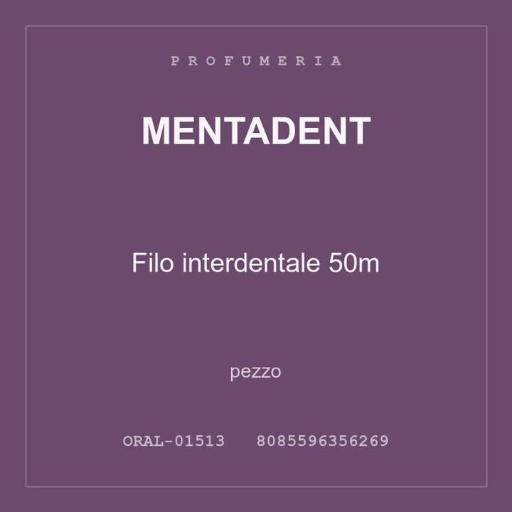 Mentadent Filo interdentale 50m — pezzo