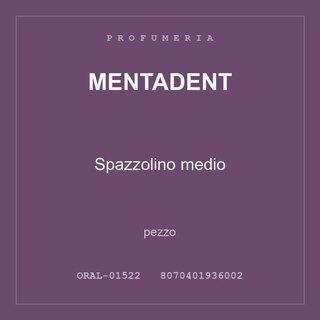 Mentadent Spazzolino medio — conf. 3 pz