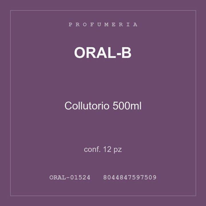 Oral-B Collutorio 500ml — conf. 6 pz