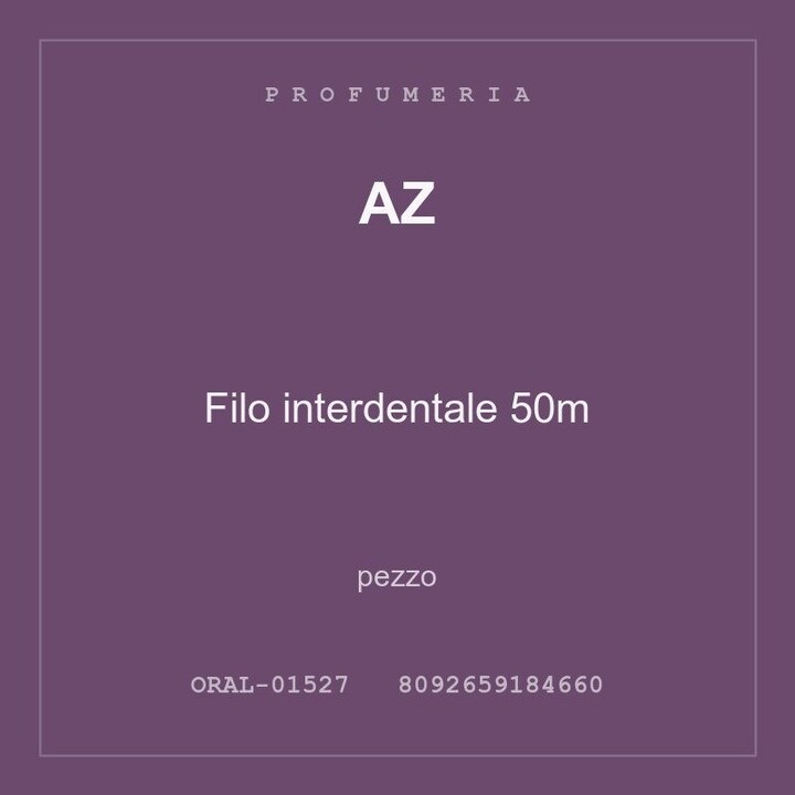 AZ Filo interdentale 50m — conf. 6 pz