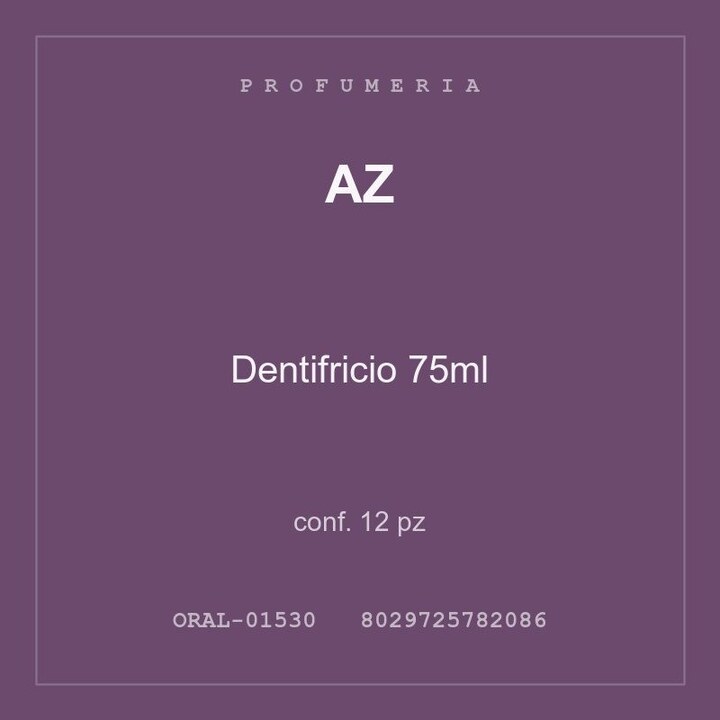 AZ Dentifricio 75ml — conf. 6 pz