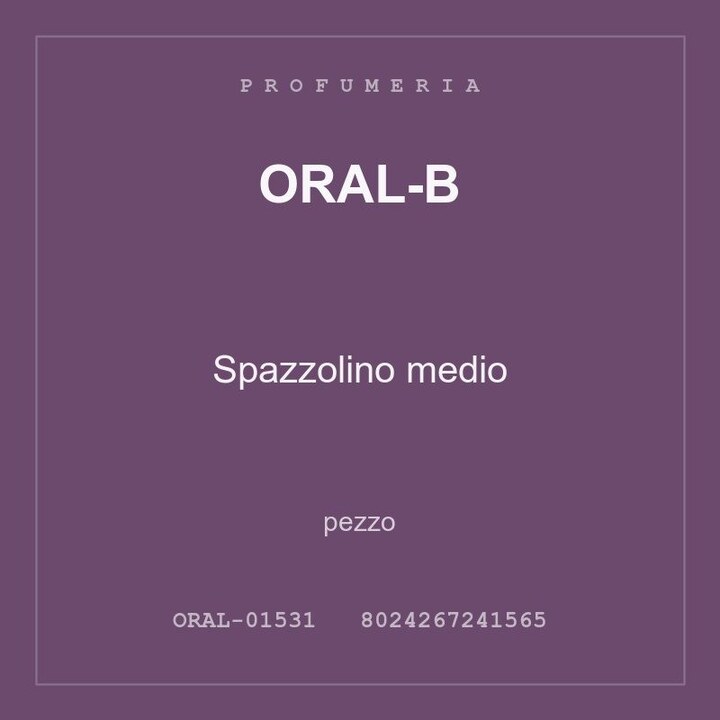 Oral-B Spazzolino medio — conf. 6 pz