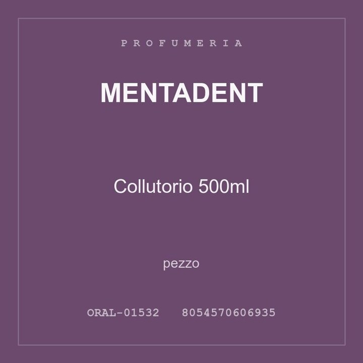 Mentadent Collutorio 500ml — conf. 3 pz