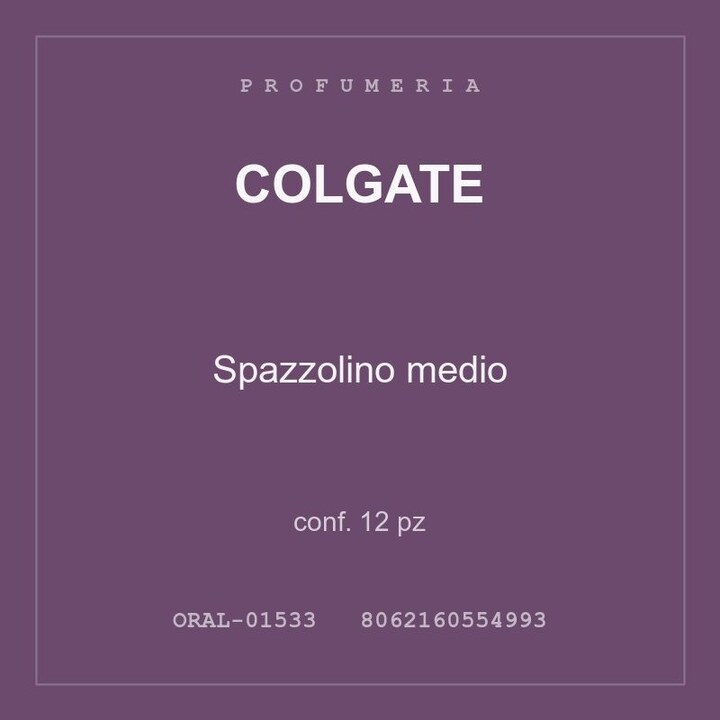 Colgate Spazzolino medio — conf. 6 pz
