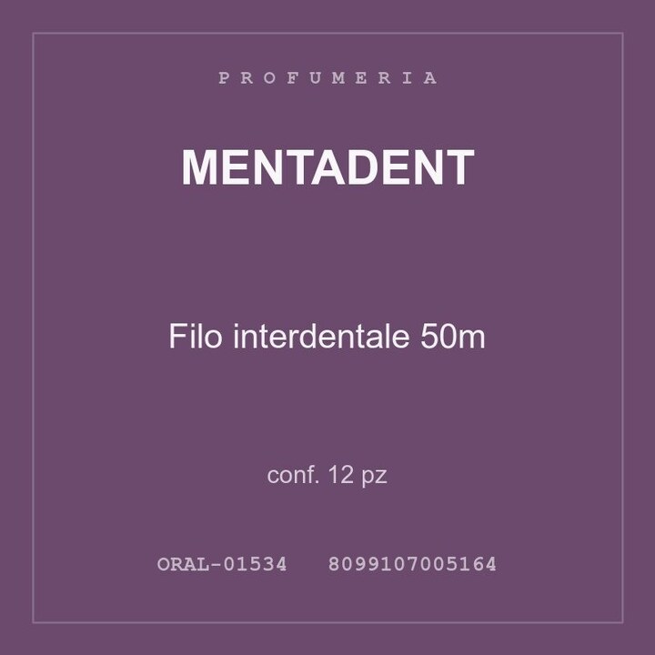 Mentadent Filo interdentale 50m — conf. 6 pz