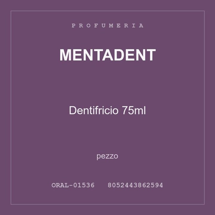 Mentadent Dentifricio 75ml — conf. 3 pz